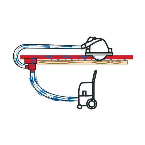 Mafell - Aerofix F-AF 1 suction clamping system, with rail, adapters for above and underneath rail, flexible hose (sopii kiskoille P1, MT, KSS, K, MS 