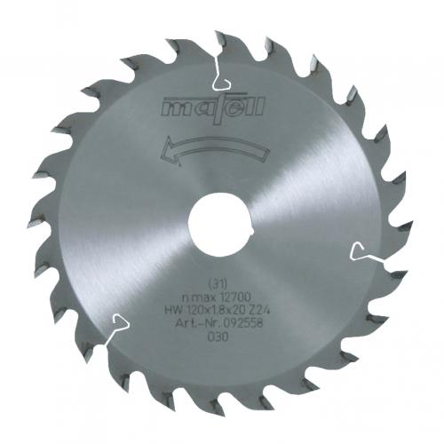 Mafell - TCT pyörösahanterä 120 x 1.2/1.8 x 20 mm / 24 alternating hampainen (sopii KSS, MF, KSP sahoille)
