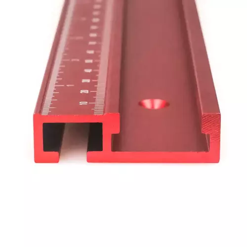 Liukukiskon kanava - mitta-asteikolla - 600mm - sopii 19mm liukukiskolle