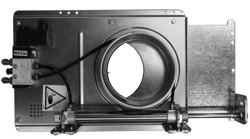 Nordfab - Automaattinen sulkupelti SBAS QF Ø250 mm - sähkötoiminen - sinkitty teräs