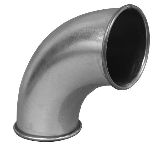 Nordfab - Pressed bend QF Ø100 mm 90° R=1,5 - galvanised steel 0,9 mm