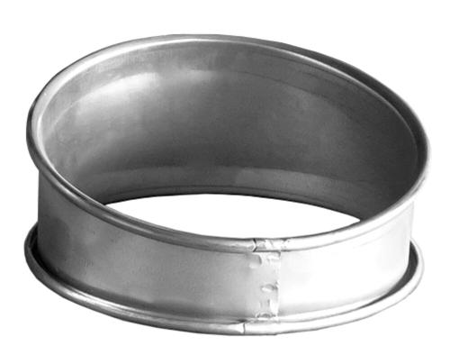 Nordfab - Pressed bend QF Ø125 mm 15° R=1,5 - galvanised steel 0,9 mm