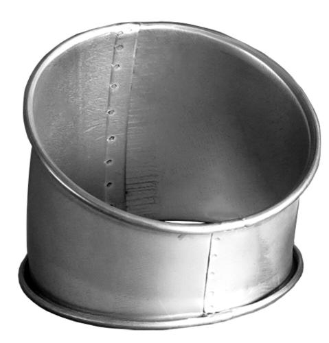 Nordfab - Pressed bend QF Ø125 mm 30° R=1,5 - galvanised steel 0,9 mm