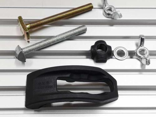CNC-Step - Kiinnityspala muovia - portaaton korkeussäätö 0-52 mm - M8x85 - ei jätä jälkiä