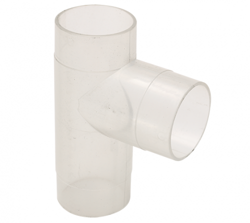 Record - 63mm Kirkas Muovinen T-haara