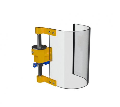 Repar2 - Guard x drill.mach. small screen 120 x h 200 mm w/micro. Polycarbonate 5 mm -  3TR1CM