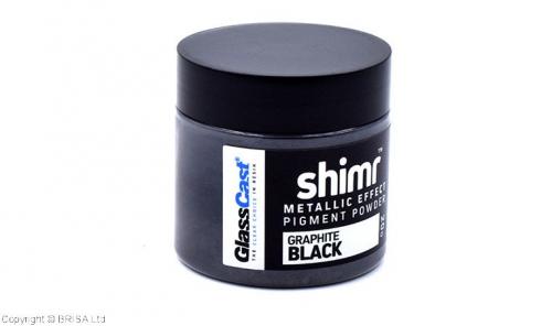 SHIMR Metallic Resin Pigment Powder 20g - Graphite Black