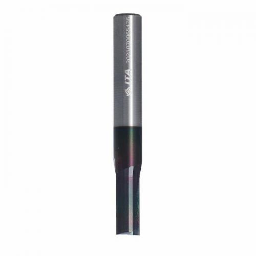 Solid carbide router Z2 D=8 I=15 L=60 S=8 RH straight mirror finishing NaDia, reduction I1=105 0,5 mm