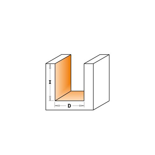 Suora Jyrsinterä HW Z2 S=8 D=17x20x52