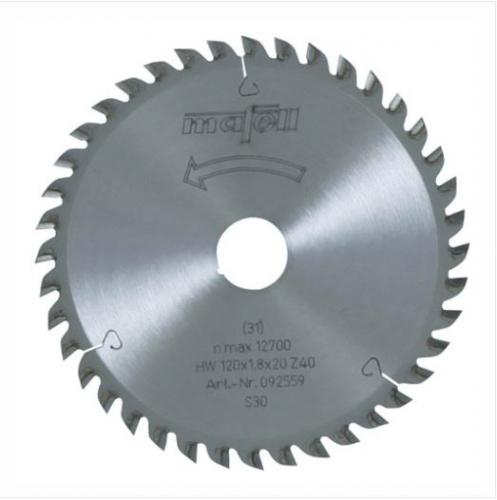 TCT saw blade, 120x1.8x20, 40teeth