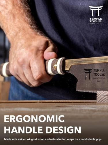 Temple Tool - Dozuki - Japanilainen käsisaha - Premium - Katkaisuhammastus (0.5 / 0.3 / 18TPI) - 240mm