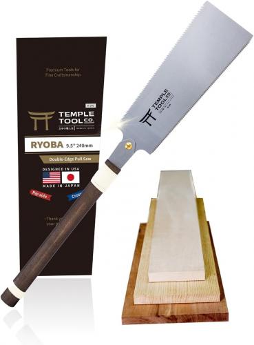 Temple Tool - Ryoba - Double edge Pull-Saw (0.8 /  0.5 / 15TPI) - 240mm