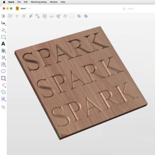 Vectric - Spark - CAD/CAM-ohjelmisto Macille, CNC ja laser