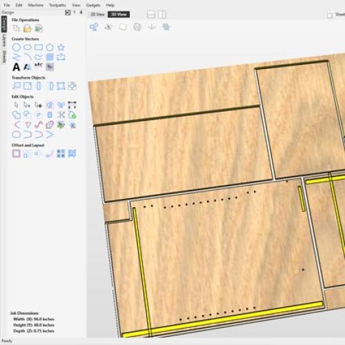 Vectric - VCarve Pro V12.5 - CAD/CAM-ohjelmisto, rajaton työalue