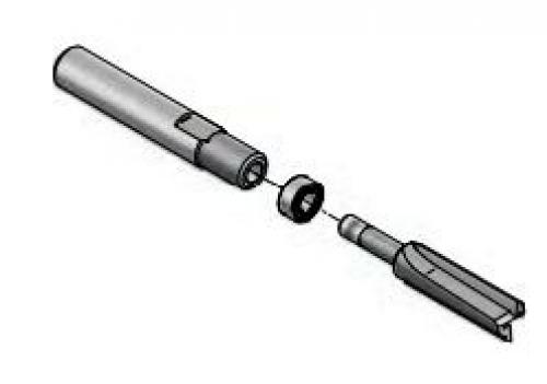 WPW - Template router bit with upper bearing - extra small Diameter - D=6,3 B=19 L=62 - PFT30633