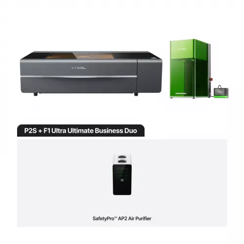 xTool - P2S 55W CO2-laserleikkuri Luokka IV + F1 Ultra Bundle - Vain ammattikäyttöön