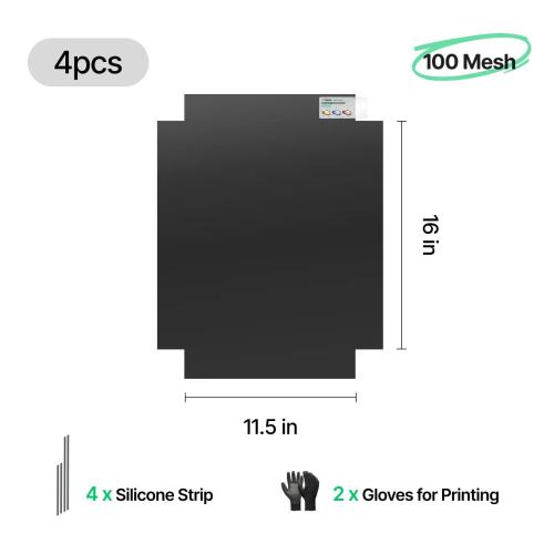 xTool - 100 mesh polyesteri-pikakaiverrusseula 11.5" x 16" (4 kpl)