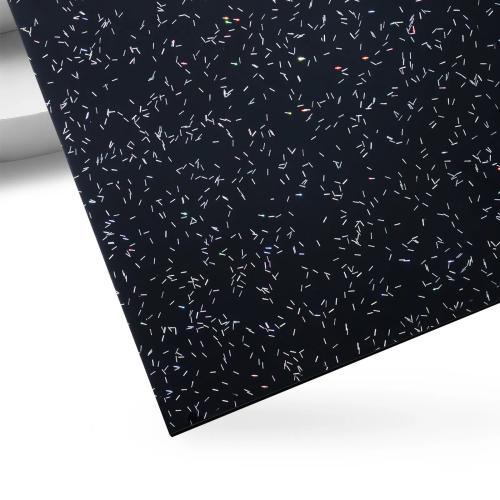 xTool - 3,2 mm glitterakryylilevy, ripotekuvioinen, musta (3 kpl)