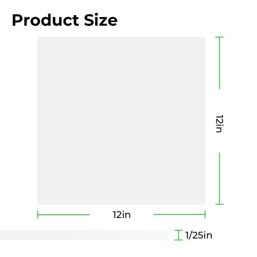 xTool - 3 mm kirkas kiiltävä akryylilevy, kirkas, 30 × 60 cm (3 kpl)