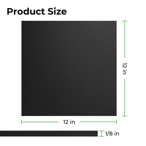 xTool - 3 mm huurreakryylilevy, huurrepintainen, musta (3 kpl)