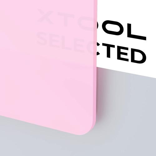 xTool - 3 mm huurreakryylilevy, huurrepintainen, pinkki (3 kpl)