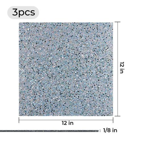 xTool - 3 mm glitterakryylilevy, hopea (3 kpl)