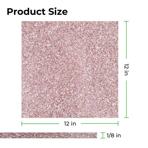 xTool - 3 mm kimalleakryylilevy, ruusukulta, 30 × 30 cm (3 kpl)