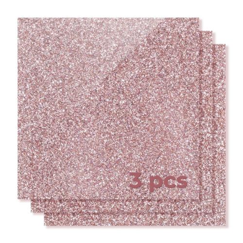 xTool - 3 mm kimalleakryylilevy, ruusukulta, 30 × 30 cm (3 kpl)