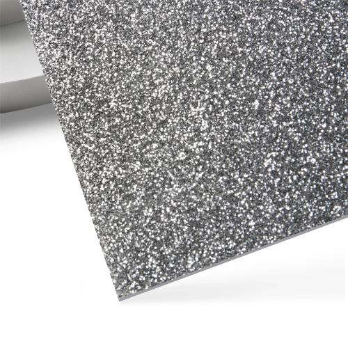 xTool - 3 mm kimalleakryylilevy, hopea, 30 × 30 cm (3 kpl)