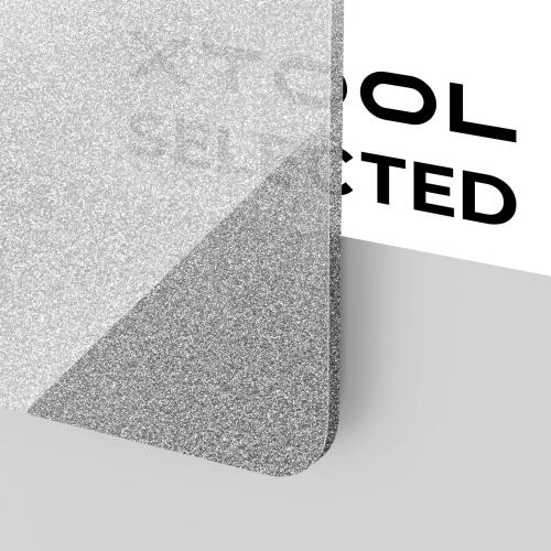 xTool - 3 mm kimalleakryylilevy, hopea, 30 × 30 cm (3 kpl)