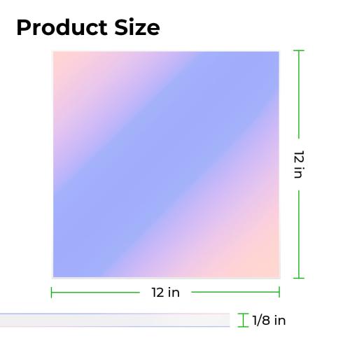 xTool - 3 mm opaalinhohtoinen akryylilevy, sininen (3 kpl)