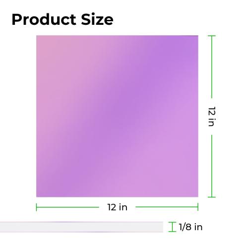 xTool - 3 mm opaalinhohtoinen akryylilevy, punainen (3 kpl)