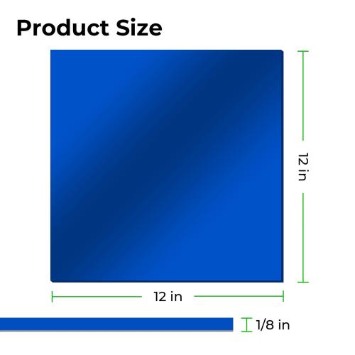xTool - 3 mm peiliakryylilevy, sininen (5 kpl)