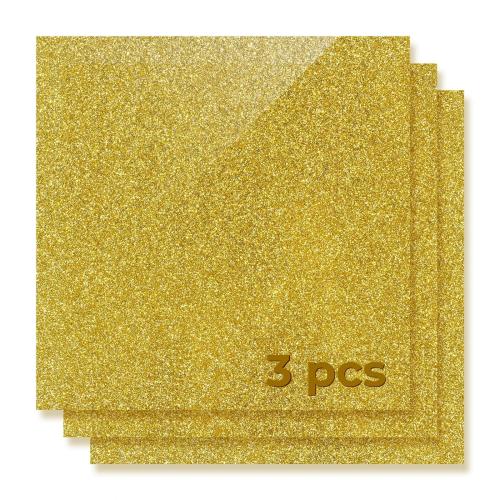 xTool - 3 mm peittävä glitterakryylilevy, kulta (3 kpl)