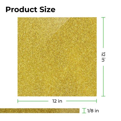 xTool - 3 mm peittävä glitterakryylilevy, kulta (3 kpl)