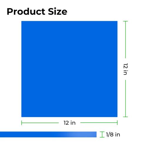 xTool - 3 mm peittävä kiiltävä akryylilevy, sininen (3 kpl)