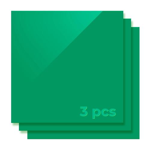 xTool - 3 mm peittävä kiiltävä akryylilevy, vihreä, 30 × 30 cm (3 kpl)