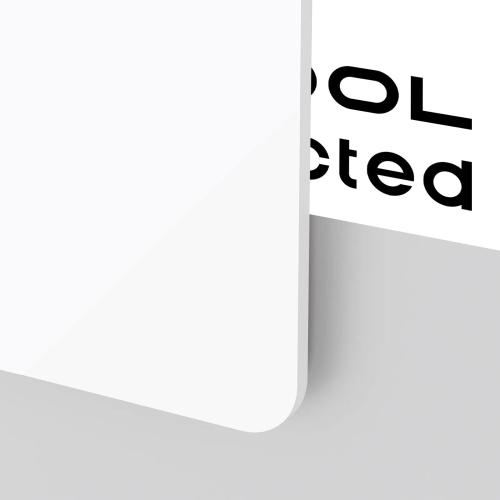xTool - 3 mm peittävä kiiltävä akryylilevy, helmiäisvalkoinen, 30 × 30 cm (1 kpl)