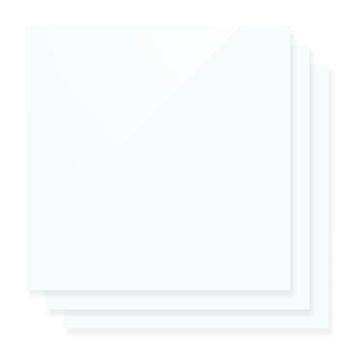 xTool - 3 mm peittävä kiiltävä akryylilevy, helmiäisvalkoinen, 30 × 30 cm (3 kpl)