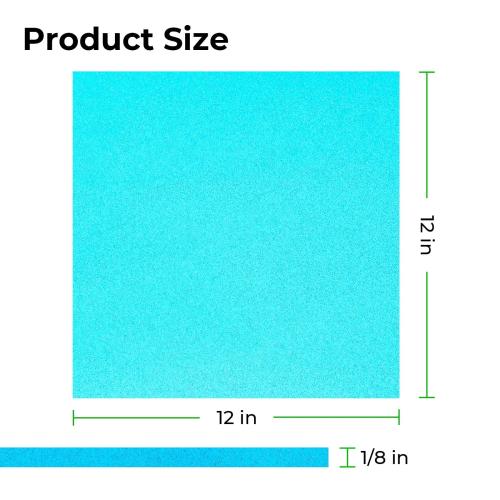 xTool - 3 mm läpikuultava glitterakryylilevy, sininen (3 kpl)