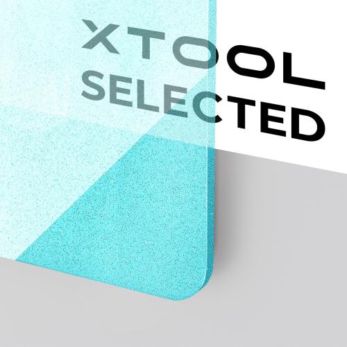 xTool - 3 mm läpikuultava glitterakryylilevy, sininen (3 kpl)