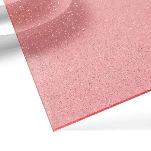 xTool - 3 mm läpikuultava glitterakryylilevy, pinkki (3 kpl)