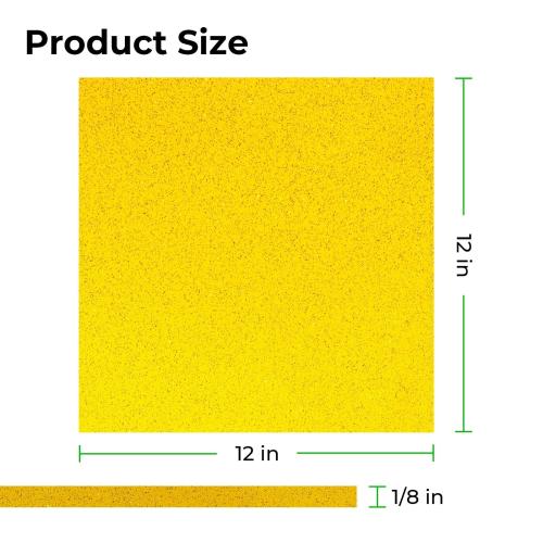 xTool - 3 mm läpikuultava glitterakryylilevy, keltainen (3 kpl)
