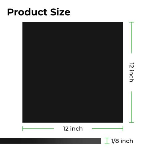 xTool - 3mm musta peittävä kiiltävä akryylilevy 30x30cm (3 kpl)