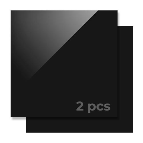 xTool - 5 mm peittävä kiiltävä akryylilevy, musta, 30 × 30 cm (2 kpl)