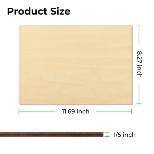 xTool - 5 mm sublimaatiovaneri (5 kpl)