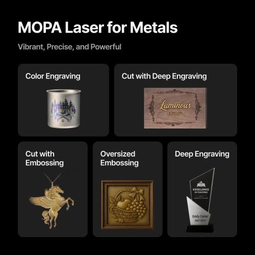 xTool - F2 Ultra - 60W MOPA-laser - Single - metallin merkkaukseen