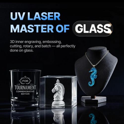 xTool - F2 Ultra UV - 5W UV-laser - lasin sisäkaiverrukseen