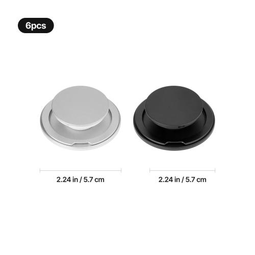 xTool - puhelimen sormuspidike, Black and Silver (6 kpl)