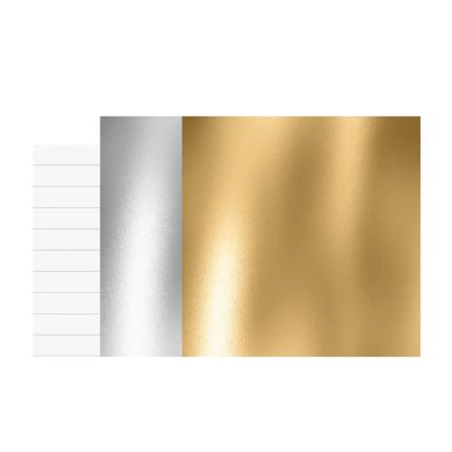 xTool - Kulta- ja hopeafoliopaperi kuumafoliointiin - 10 × 10 cm, 20 arkkia